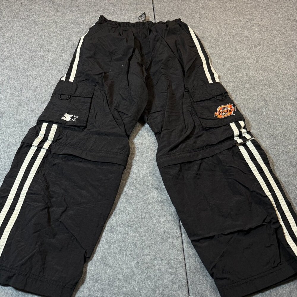 Team Starter Convertible Pants Kids Large Black Oklahoma State Cowboys Football